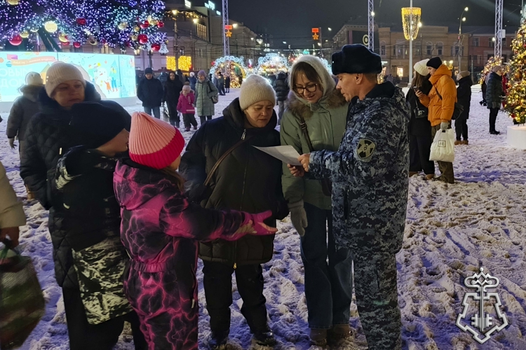 В Туле проходит акция Росгвардии «Безопасный Новый год»