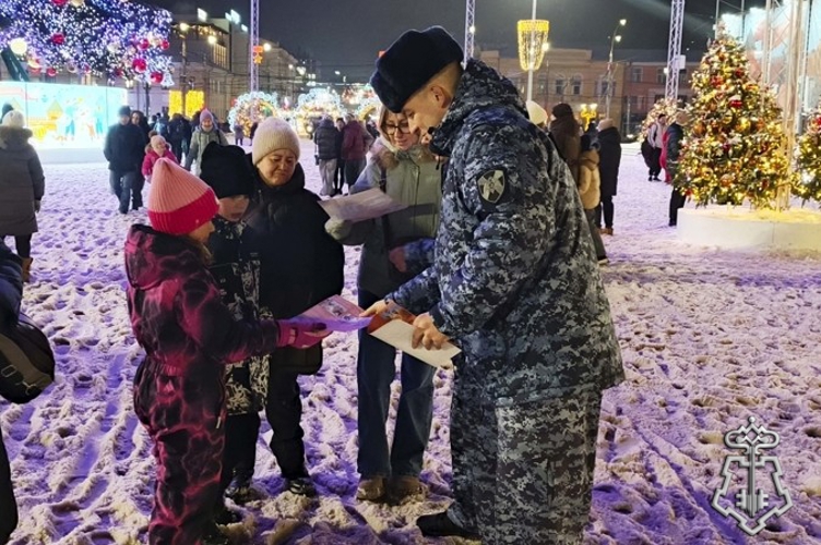 В Туле проходит акция Росгвардии «Безопасный Новый год»