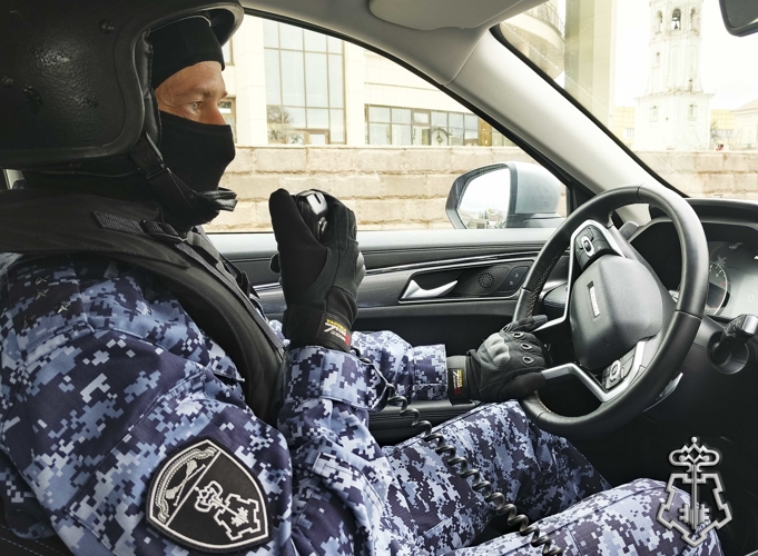 Росгвардейцы свыше 170 раз выезжали по сигналу тревоги за неделю в Тульской области